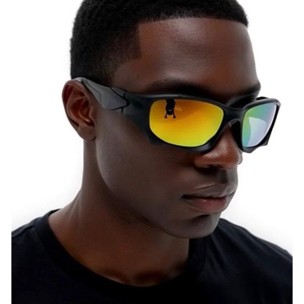 Polarized ‎ Sport Performance Sunglasses Orange Mirror Lens Men Outdoor Athletic